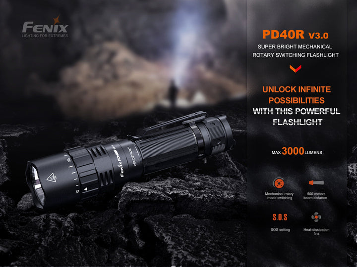 Fenix PD40R V3 Rechargeable Flashlight -- OPEN BOX