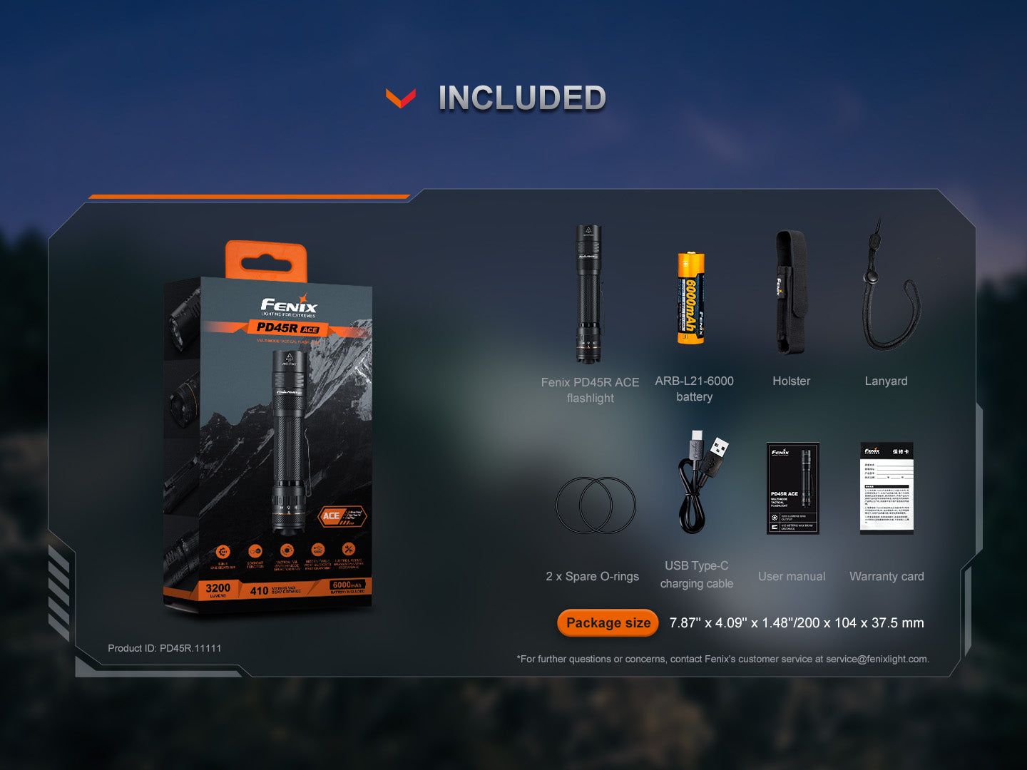 Fenix PD45R ACE | Shop Multi-Mode Tactical Flashlight - Fenix Store