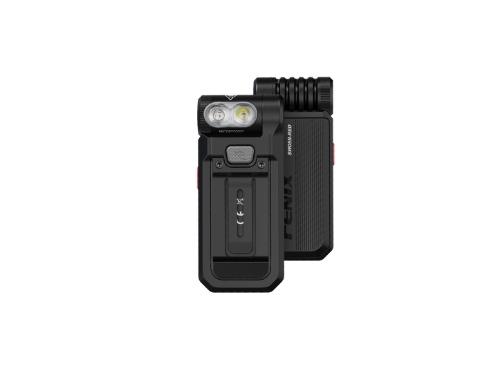 Fenix SW05R Red Clip Light two angles