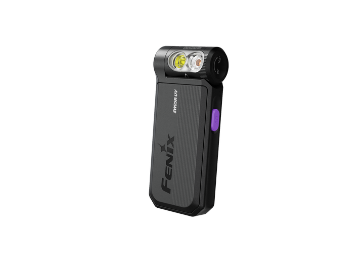 Fenix SW05R UV Clip Light top view