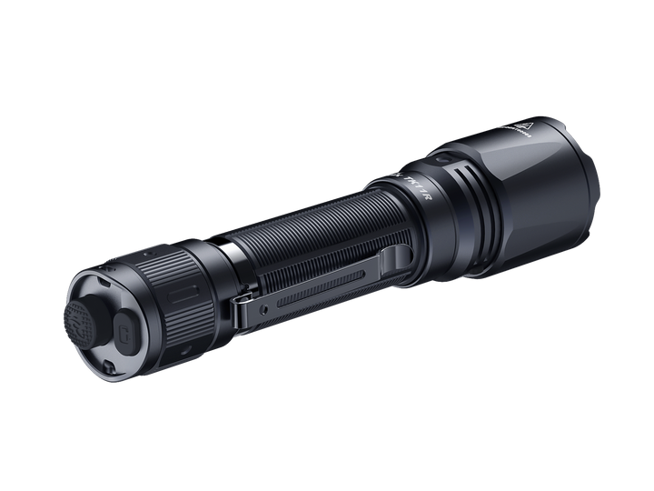 Fenix TK11R compact tactical flashlight viewed from the side