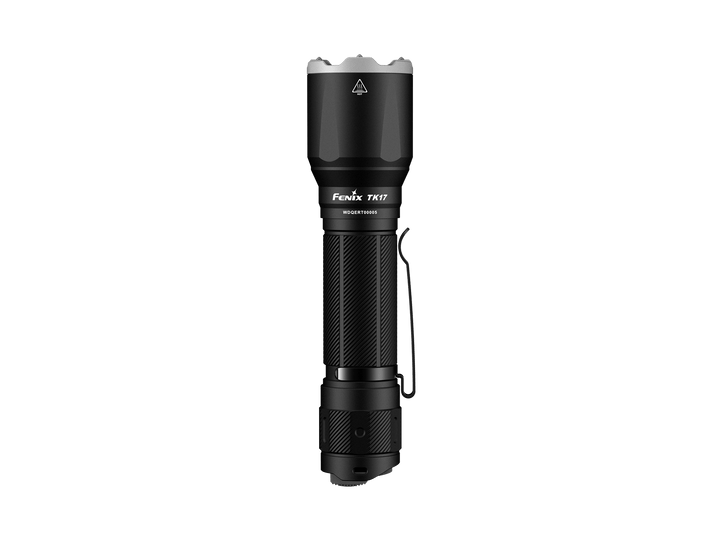 Fenix TK17 Tactical Flashlight as viewed from the top