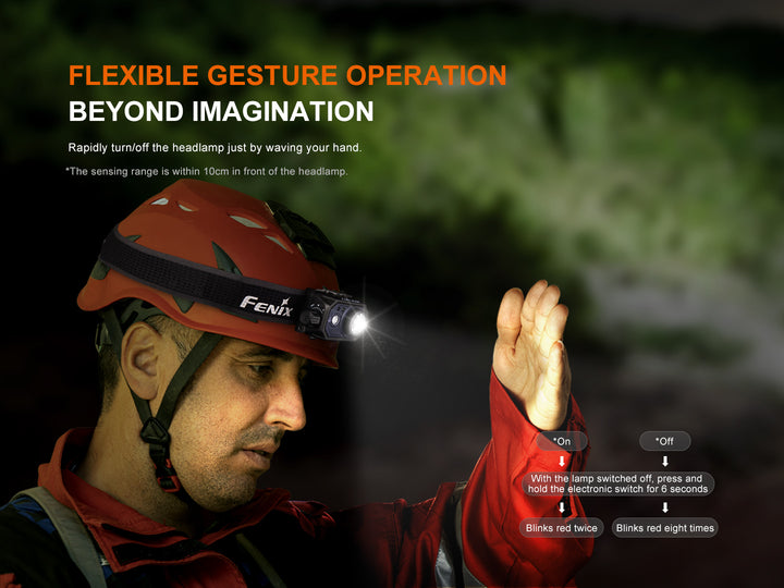 Fenix HL45R Rechargeable Focusing Gesture-Sensing Headlamp