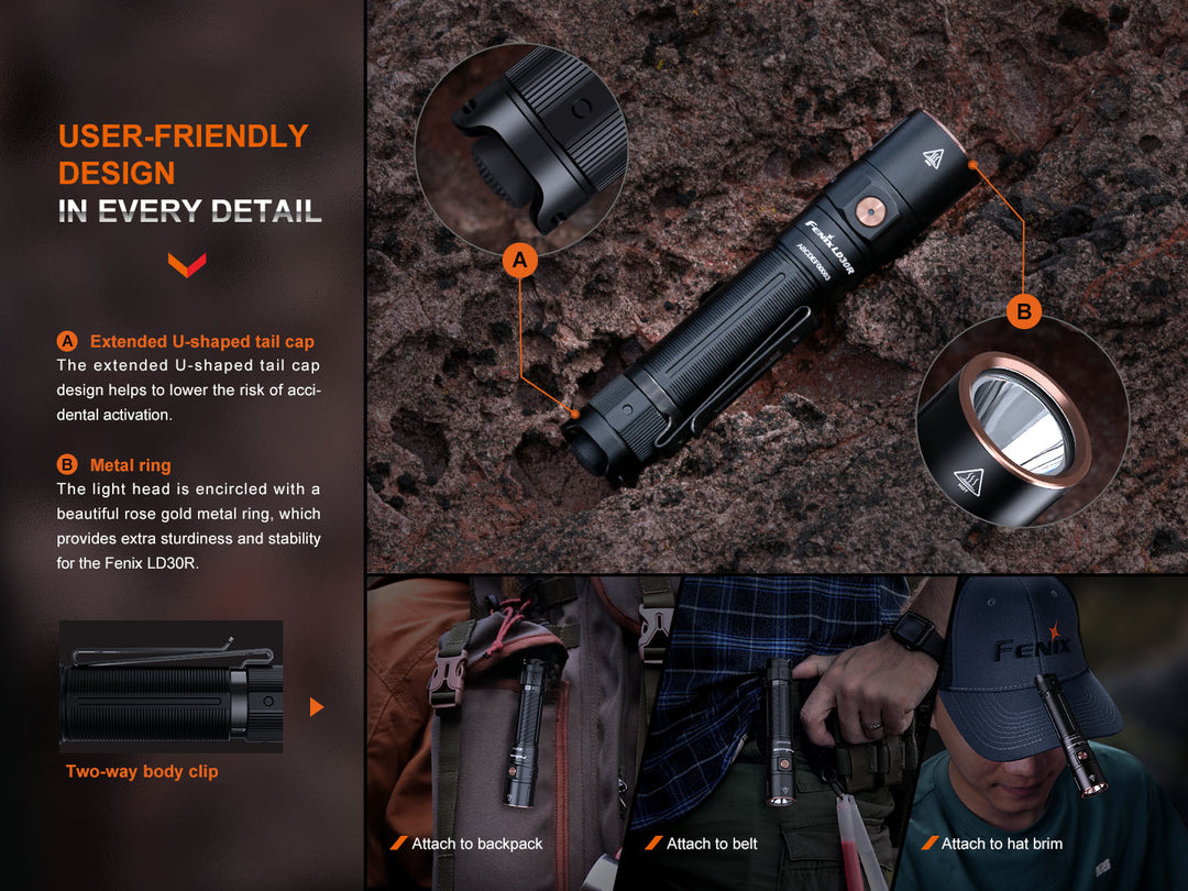 Fenix LD30R High-Performance Lightweight Flashlight