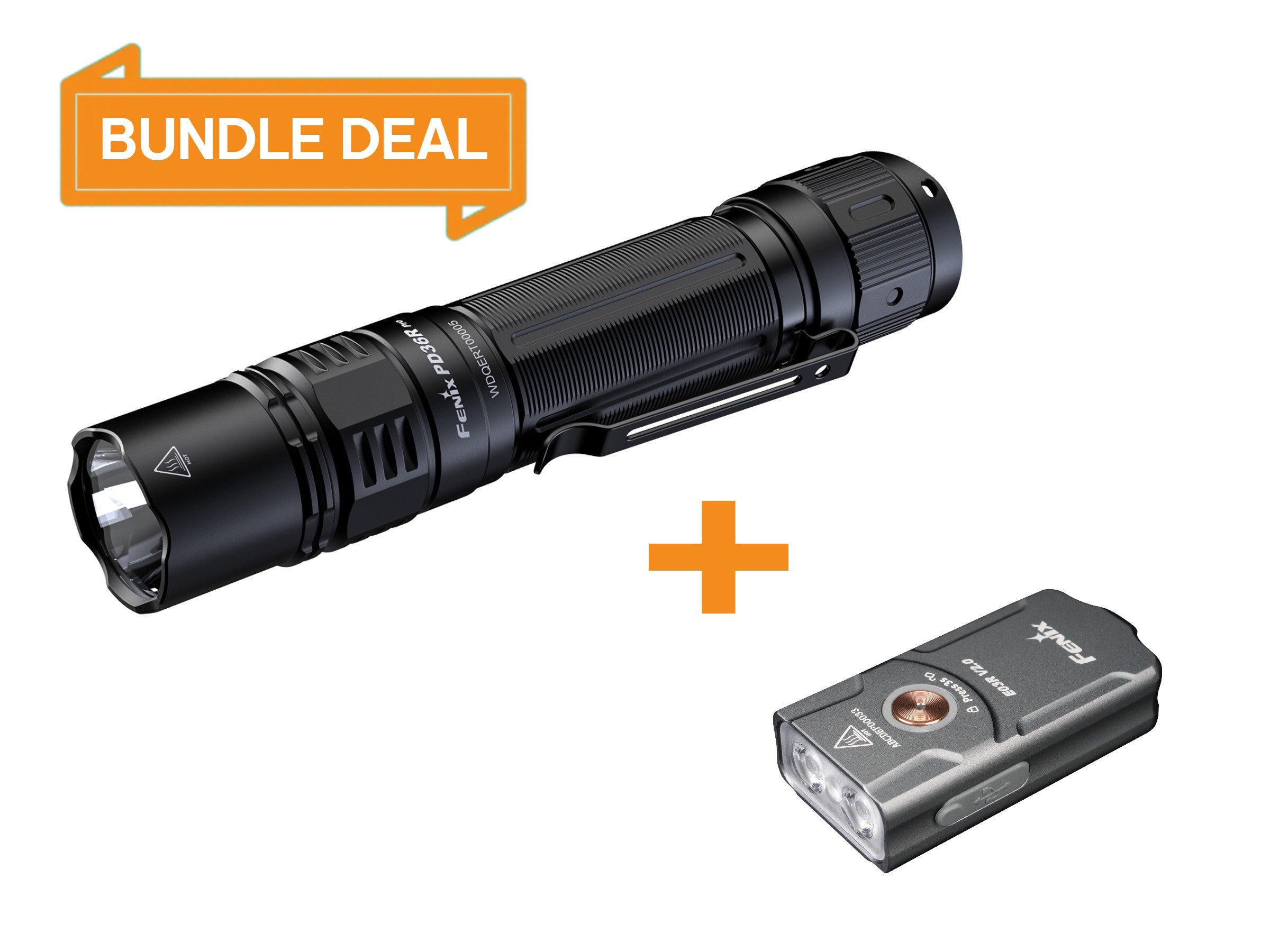 Fenix PD36R Pro 2800 Lumen Flashlight + Optional E03Rv2