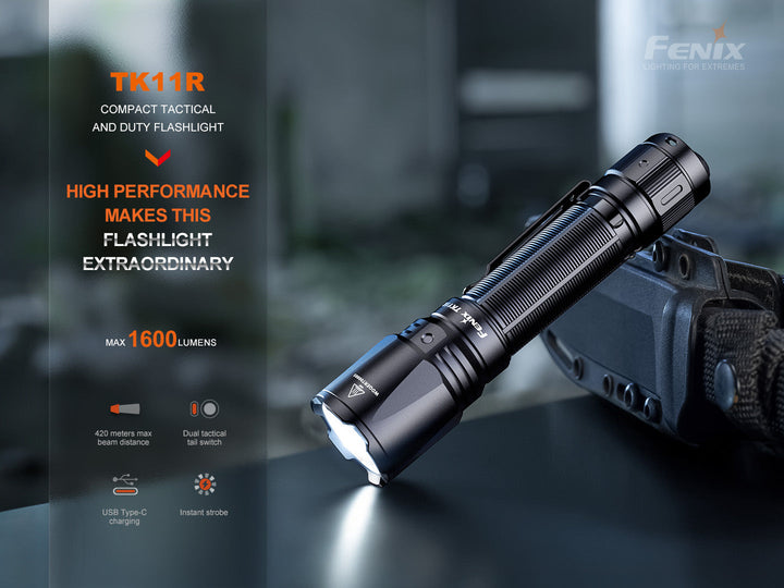 Fenix TK11R Compact Tactical Flashlight -- OPEN BOX