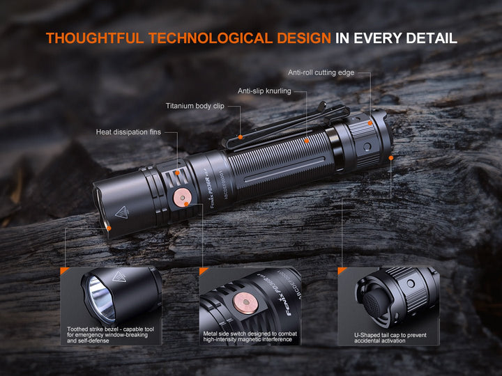 Fenix PD36R V2 Tactical LED Flashlight - Texas Flag Cerakote Finish - Fenix Store