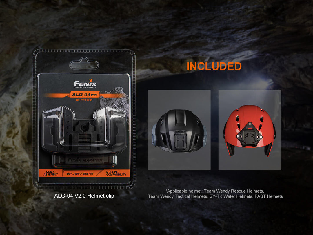 Fenix ALG-04 V2 NVG Helmet Mount Headlamp Clip - Fenix Store