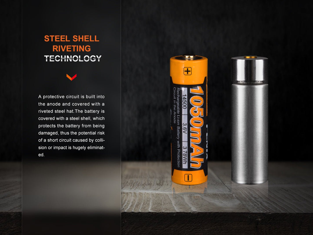 Fenix ARB-L14-1050 3.6v Rechargeable Li-ion AA Battery - Fenix Store