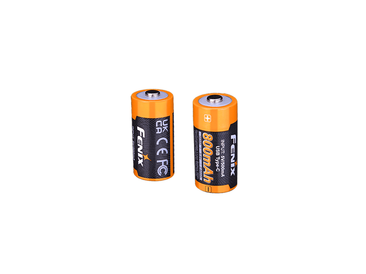 Fenix ARB-L16-800UP USB-C Rechargeable 16340 Battery - Fenix Store