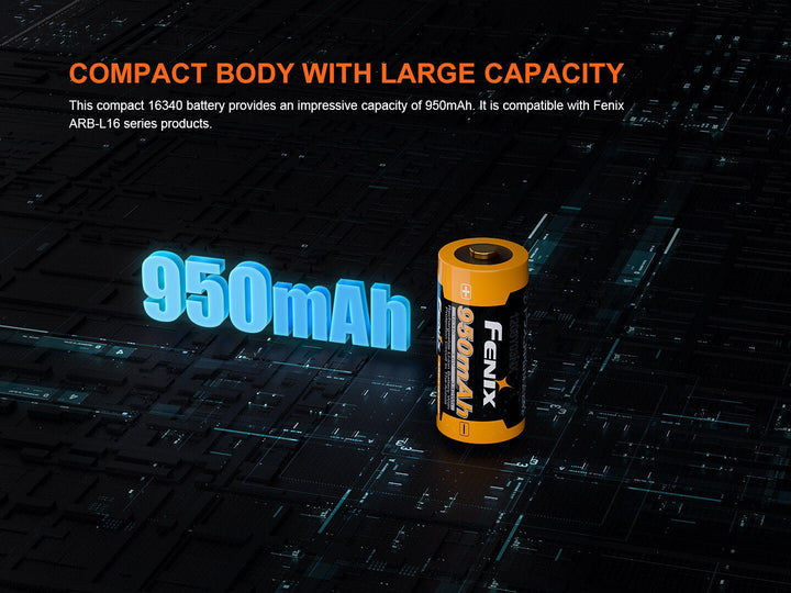 Fenix ARB-L16-950P High Performance Li-Ion Battery - Fenix Store