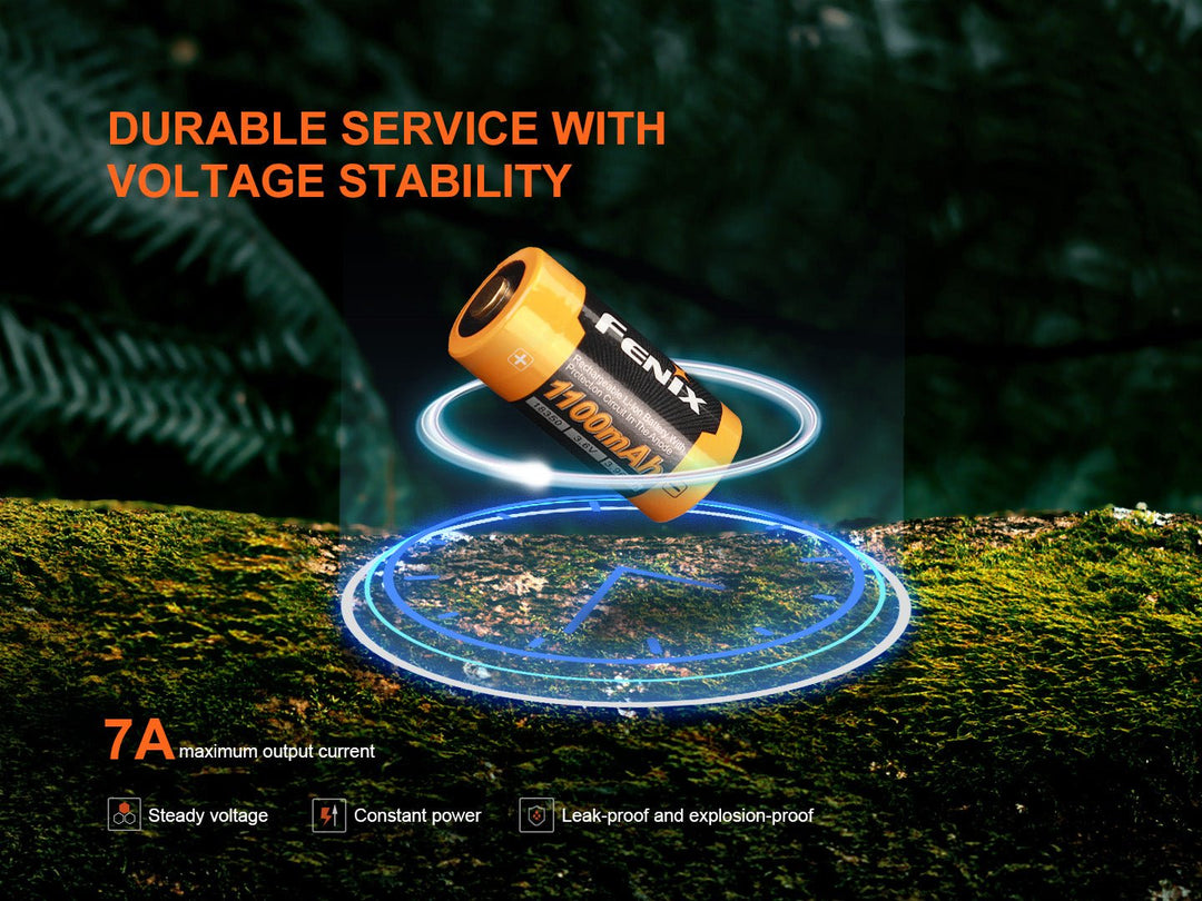 Fenix ARB-L18-1100 Rechargeable 18350 Battery - Fenix Store