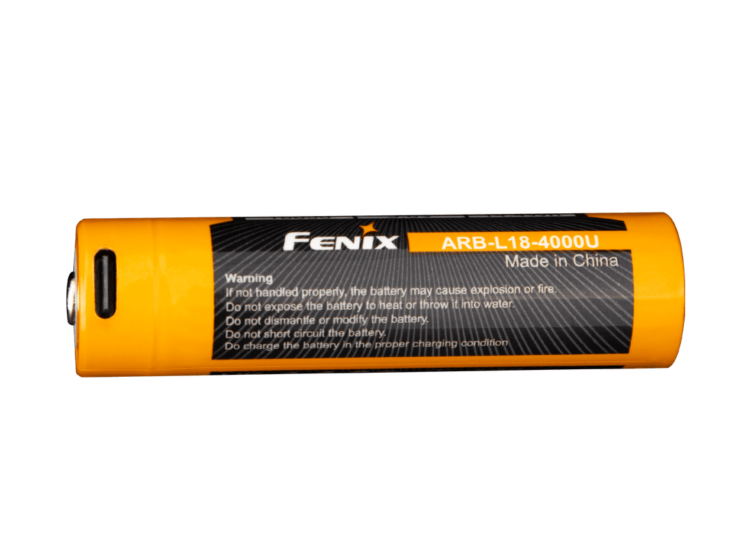 Fenix ARB-L18-4000U High-Capacity USB Rechargeable 18650 Battery - 4000mAh - Fenix Store