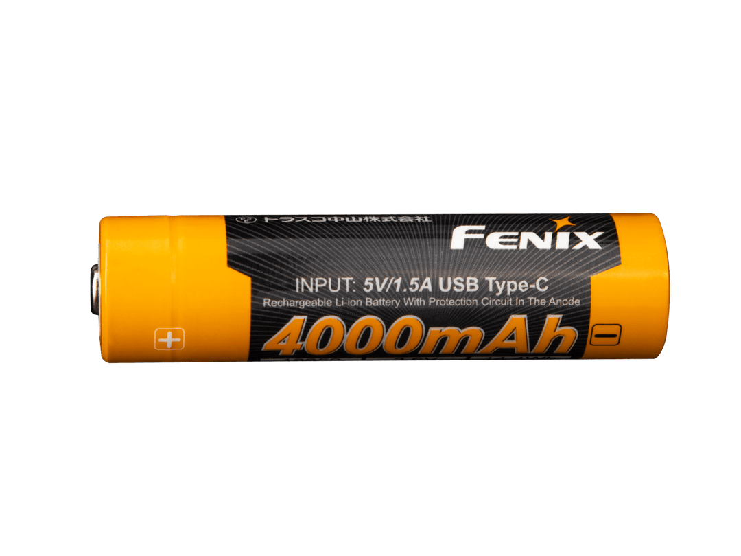 Fenix ARB-L18-4000U High-Capacity USB Rechargeable 18650 Battery - 4000mAh - Fenix Store