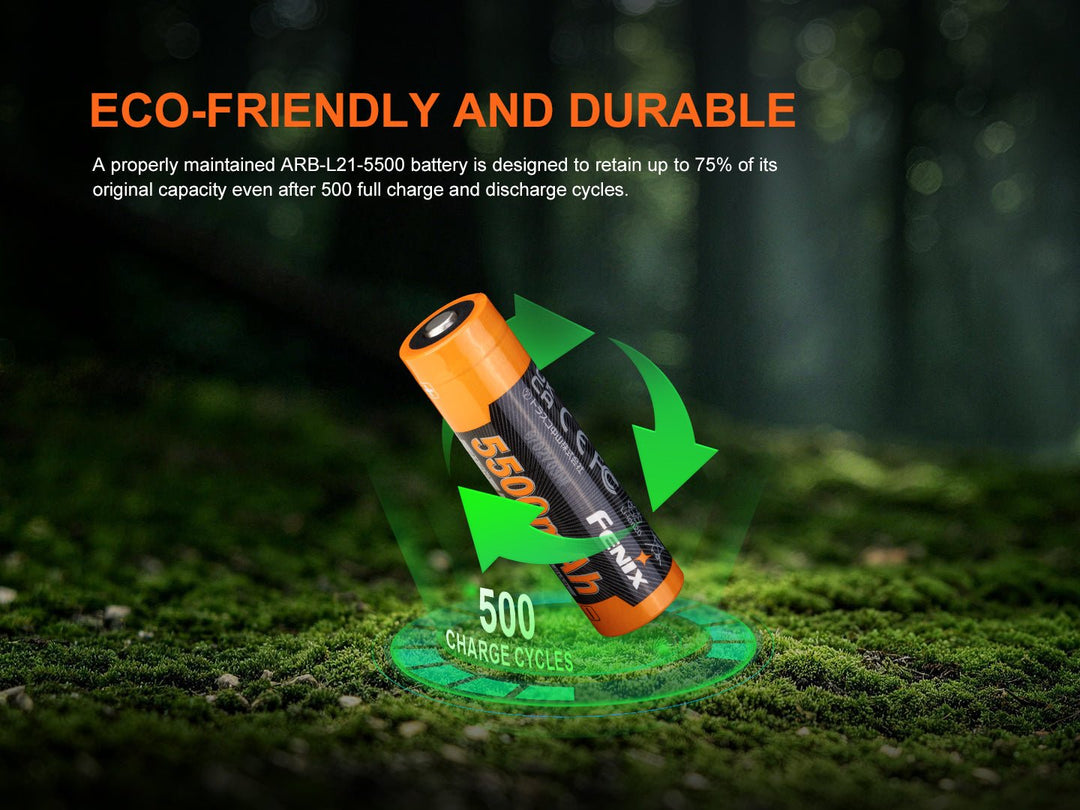 Fenix ARB-L21-5500 Rechargeable 21700 Battery - Fenix Store