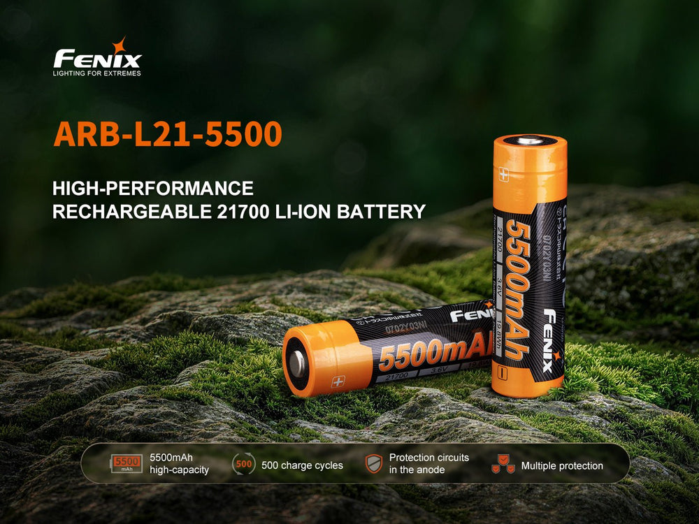 Fenix ARB-L21-5500 Rechargeable 21700 Battery - Fenix Store