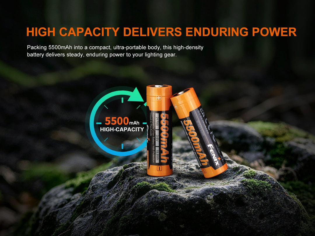 Fenix ARB-L21-5500 Rechargeable 21700 Battery - Fenix Store