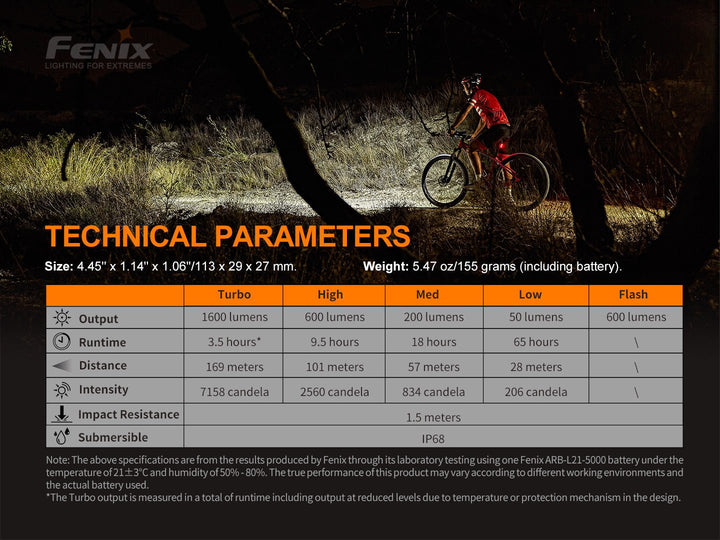 Fenix BC26R Bike Light + FREE BC05R V2 - Fenix Store