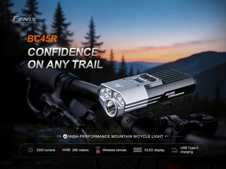 Fenix BC45R Dual-Distance Mountain Bike Light with Remote Switch - Fenix Store