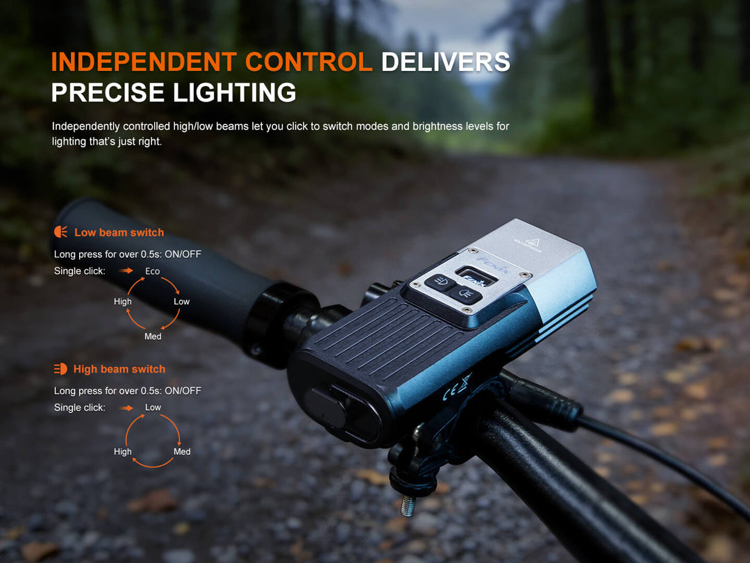 Fenix BC45R Dual-Distance Mountain Bike Light with Remote Switch - Fenix Store