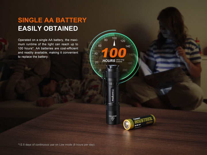 Fenix E12 V3 Pocket EDC AA Flashlight - Fenix Store