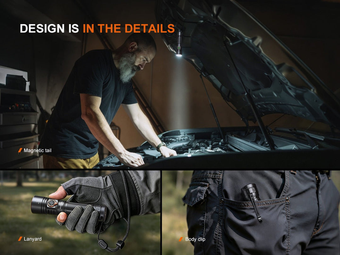 Fenix E40R Rechargeable EDC Flashlight - 5100 Lumens - Fenix Store