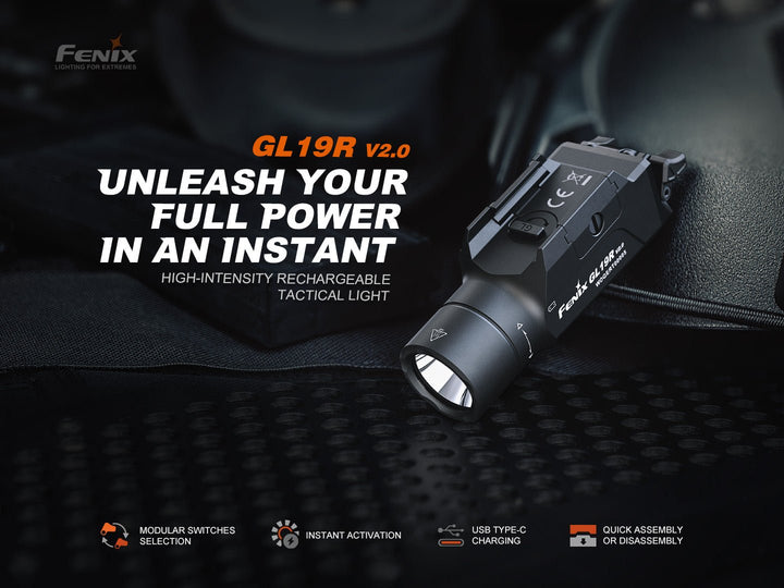 Fenix GL19R V2 Modular Switch Mounted Light - Fenix Store