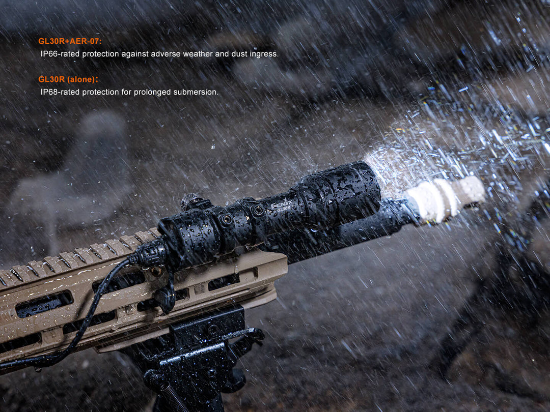 Fenix GL30R Rail-Mounted High-Intensity Tactical Light with AER-07 Remote Switch - Fenix Store