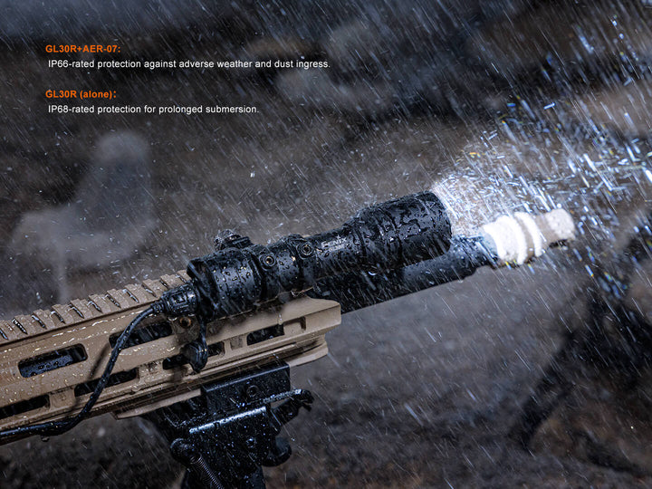 Fenix GL30R Rail-Mounted High-Intensity Tactical Light with AER-07 Remote Switch - Fenix Store