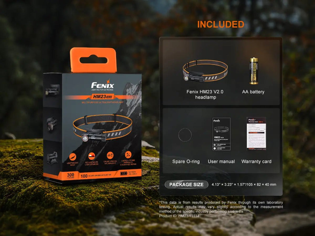 Fenix HM23 V2.0 Lightweight Detachable AA Headlamp - Fenix Store