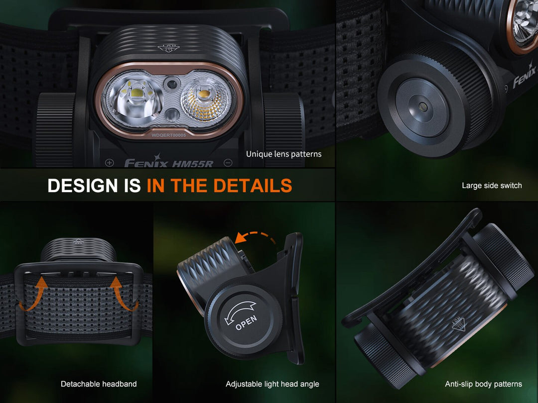 Fenix HM55R Lightweight Multi-LED Headlamp - Fenix Store