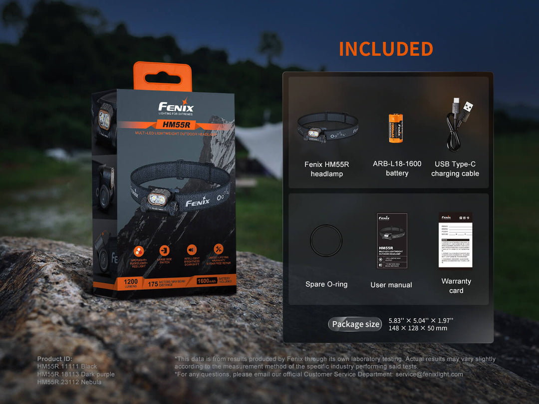 Fenix HM55R Lightweight Multi-LED Headlamp - Fenix Store