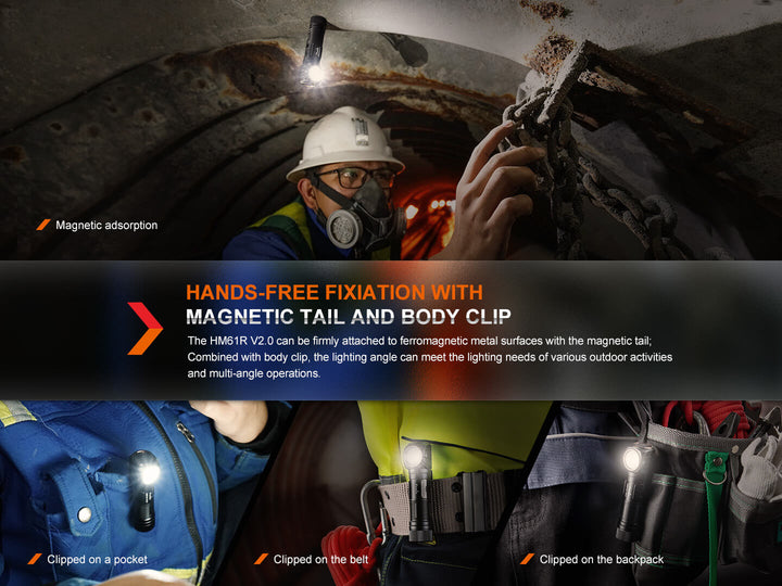 Fenix HM61R V2 Rechargeable LED Headlamp - Discontinued - Fenix Store