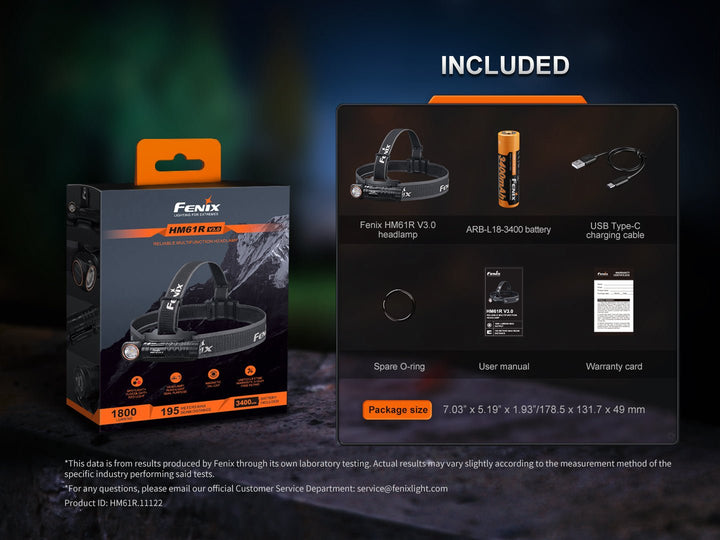 Fenix HM61R V3 Multifunction 2-in-1 Removable Headlamp/Flashlight - Fenix Store