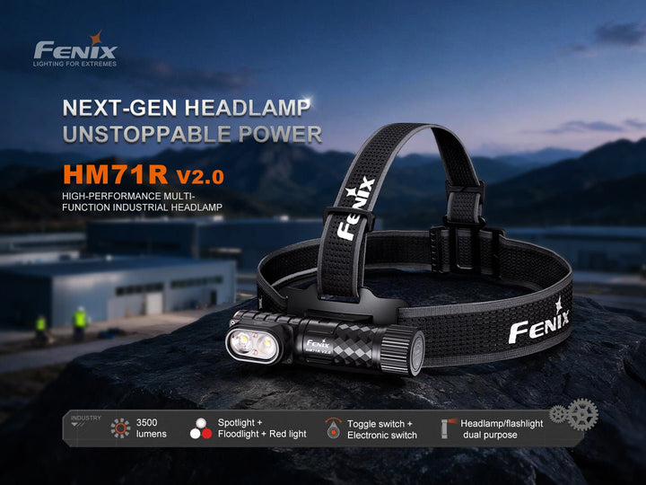 Fenix HM71R V2.0 Rechargeable Headlamp - 3500 Lumens - Fenix Store