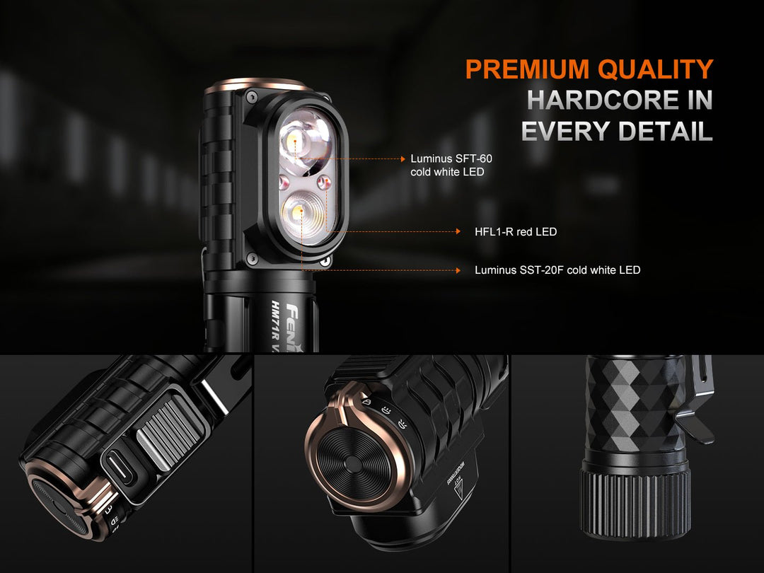 Fenix HM71R V2.0 Rechargeable Headlamp - 3500 Lumens - Fenix Store
