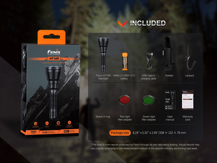 Fenix HT18R Rechargeable Hunting Kit with Mount and Remote Switch - Fenix Store