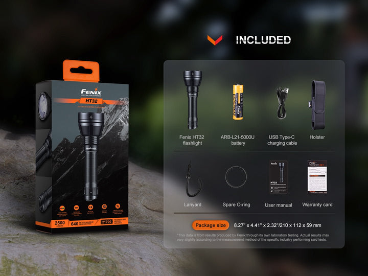 Fenix HT32 Hunting Flashlight with Red & Green Output - Fenix Store