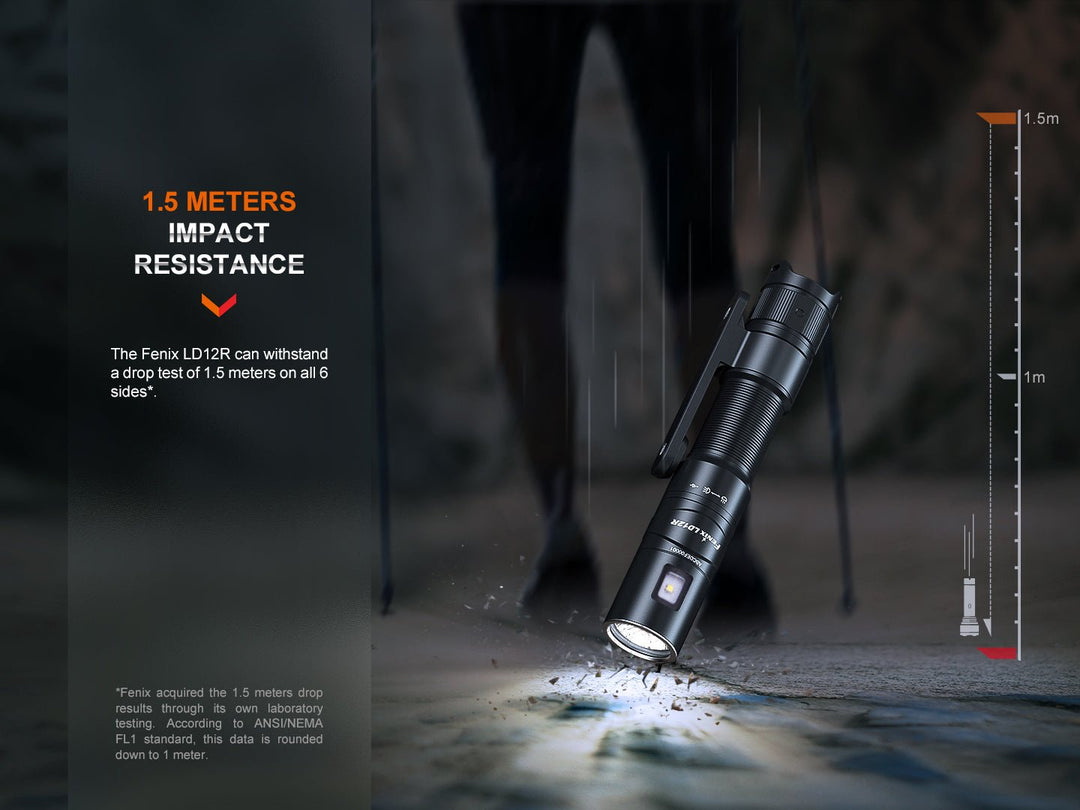 Fenix LD12R Dual Light Flashlight - 600 Lumens - Fenix Store