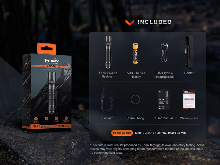 Fenix LD30R High-Performance Lightweight Flashlight - Fenix Store