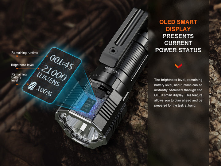 Fenix LR60R Rotary Switch Rechargeable Searchlight - 21000 Lumens - Fenix Store