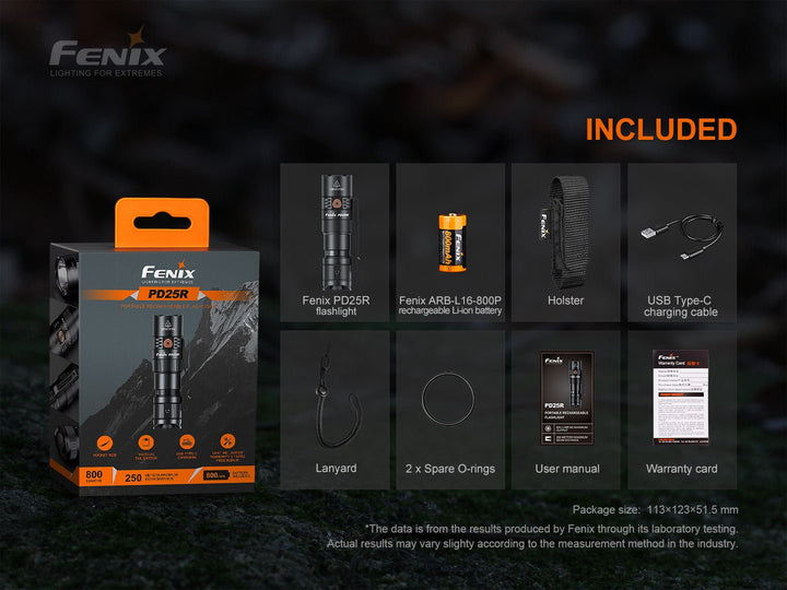 Fenix PD25R Rechargeable LED Flashlight - Fenix Store