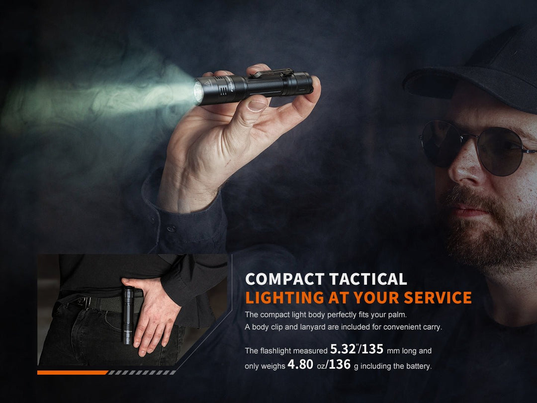 Fenix PD32R Rechargeable Silent Switch LED Flashlight - Fenix Store
