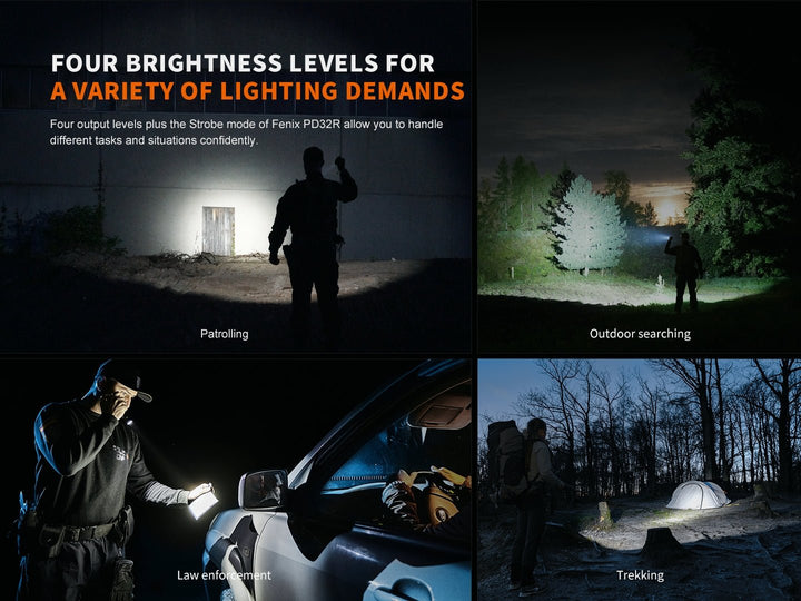 Fenix PD32R Rechargeable Silent Switch LED Flashlight - Fenix Store