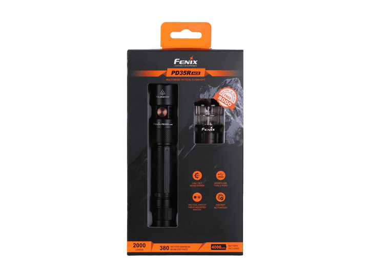 Fenix PD35R ACE Multi-mode Tactical Flashlight + FREE CL01 Mini Lantern - Fenix Store