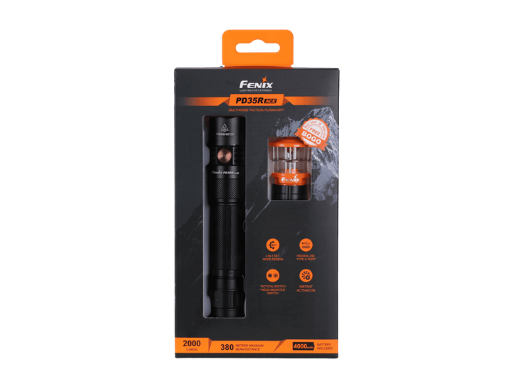 Fenix PD35R ACE Multi-mode Tactical Flashlight + FREE CL01 Mini Lantern - Fenix Store