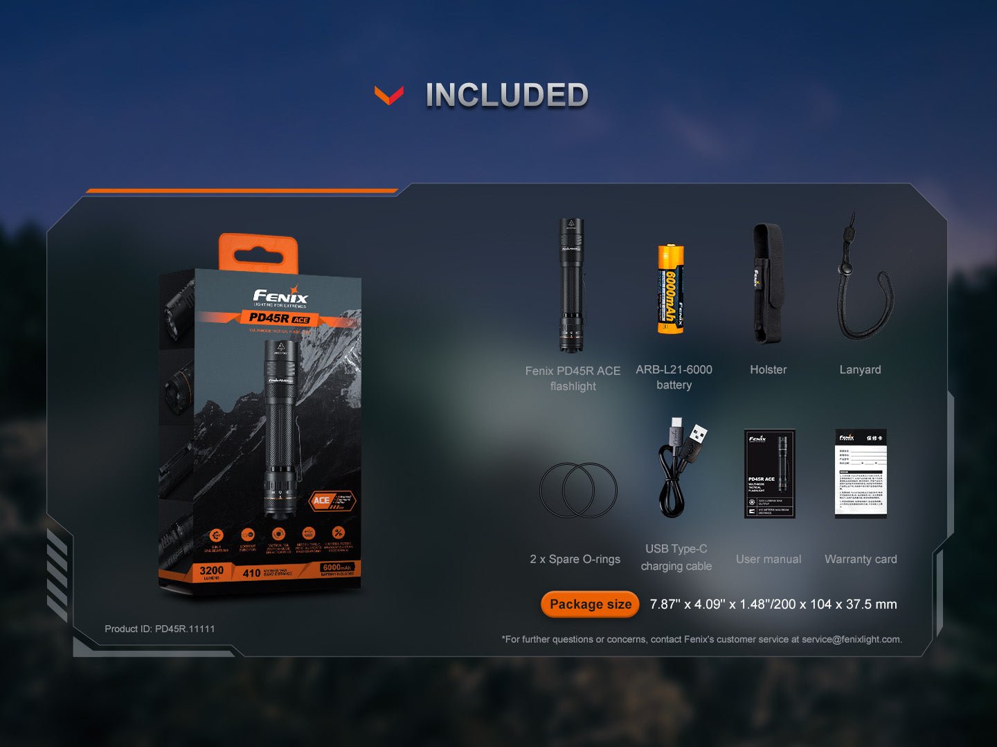 Fenix PD45R ACE | Shop Multi-Mode Tactical Flashlight - Fenix Store