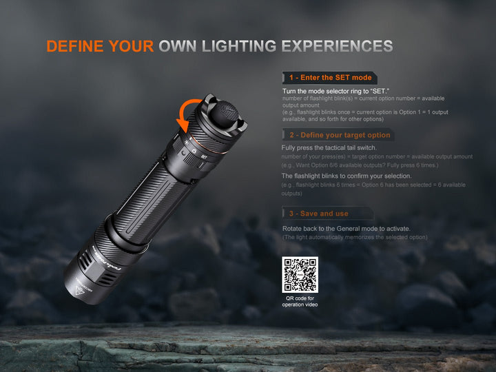 Fenix PD45R ACE Multi-Mode Tactical Flashlight - Fenix Store