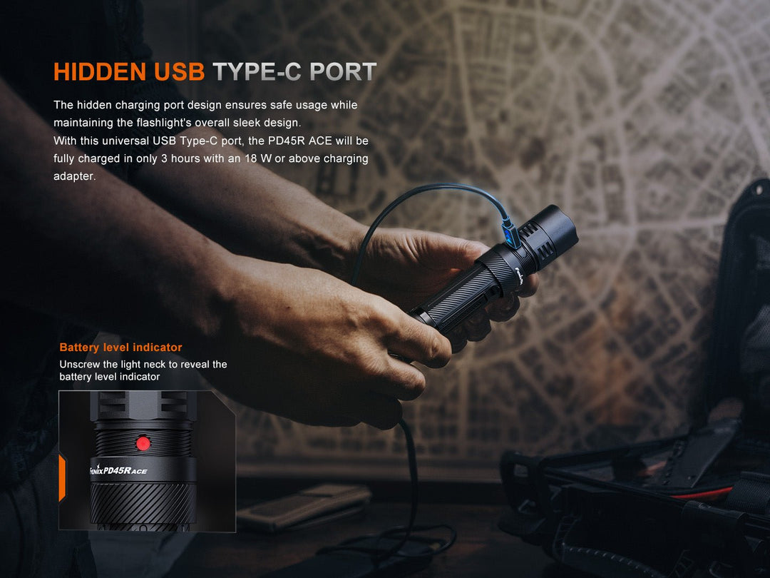 Fenix PD45R ACE Multi-Mode Tactical Flashlight - Fenix Store