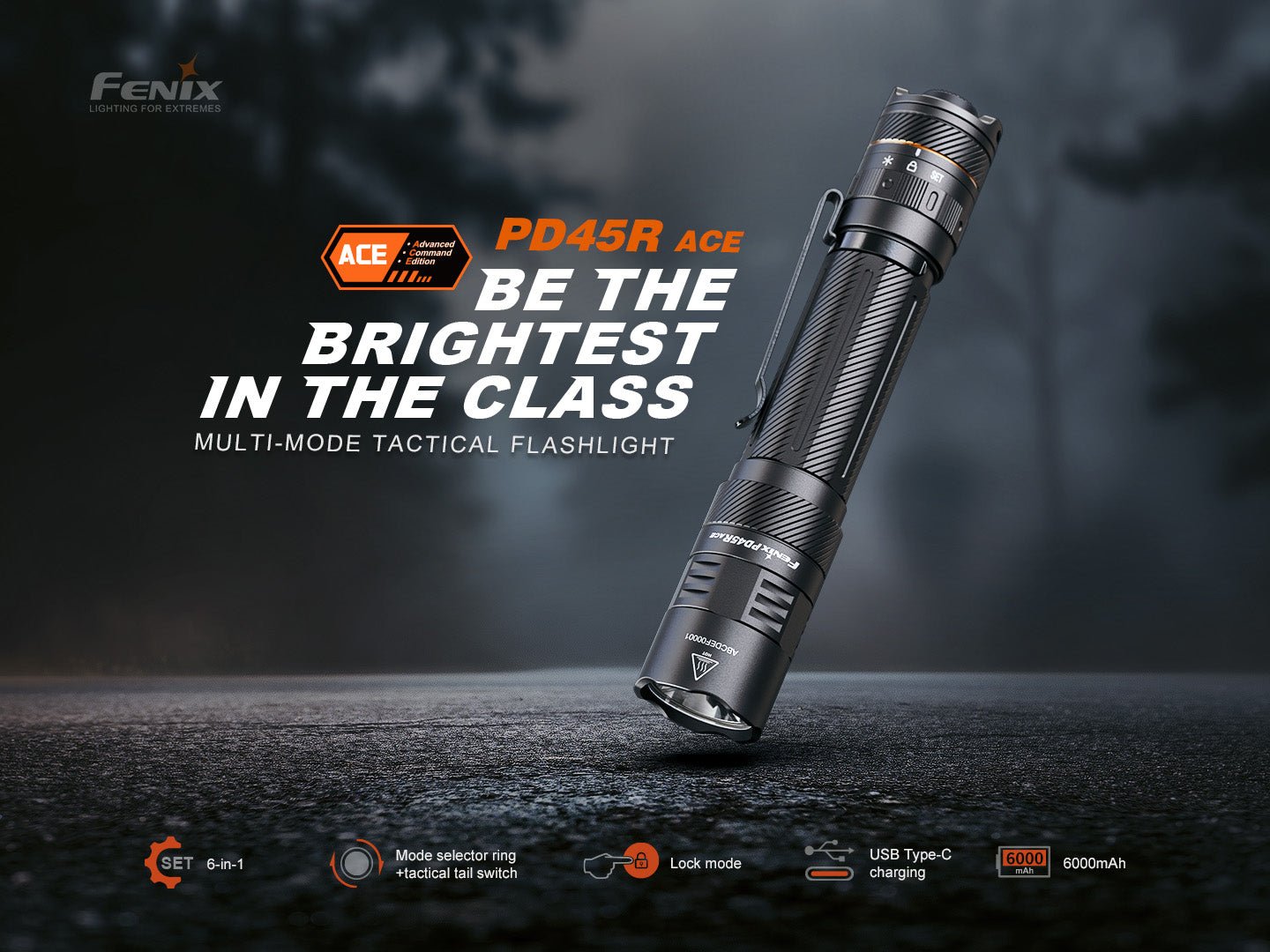 ライト・ランタン FENIX PD45R ACE Fenix PD45R ACE | Shop Multi-Mode Tactical Flashlight - Fenix Store